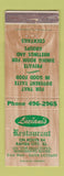Matchbook Cover - Luciani's Restaurant Rapids City IL WEAR