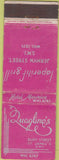 Matchbook Cover - Duagline's? St James SWI UK? WORN