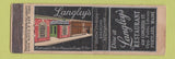 Matchbook Cover - Langley's Restaurant Portland ME feature WEAR
