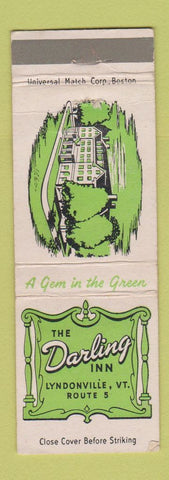 Matchbook Cover - The Darling Inn Lyndonville VT