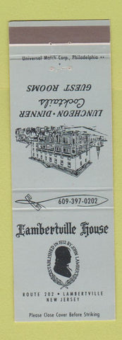 Matchbook Cover - Lambertville House NJ