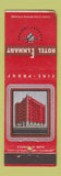 Matchbook Cover - Hotel Elkhart IN