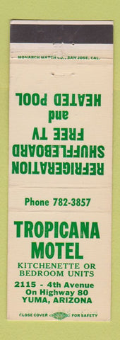 Matchbook Cover - Tropicana Motel Yuma AZ