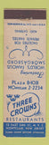 Matchbook Cover - Three Crowns Restaurant New York City