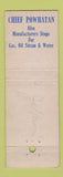Matchbook Cover - Powhatan Brass Iron Works Ranson WV WEAR Full Length