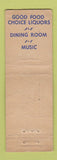 Matchbook Cover - Frontenac Grill Brookline MA feature WEAR