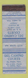 Matchbook Cover - Del Camino Courts Motel El Paso TX WEAR