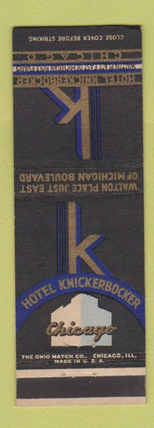 Matchbook Cover - Hotel Knickerbocker Chicago IL