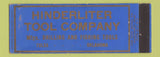 Matchbook Cover - Hinderliter Tool Company Tulsa OK Full Length