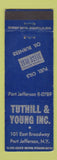 Matchbook Cover - Tuthill & Young Delco Heat Port Jefferson NY