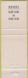 Matchbook Cover - Whistle Stop Loung Yountville CA