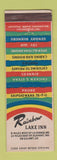 Matchbook Cover - Rainbow Lake Inn LaGrange IN
