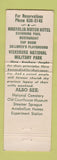 Matchbook Cover - Magnolia Motor Hotel Restaurant Vicksburg MS