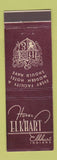 Matchbook Cover - Hotel Elkhart IN MAROON