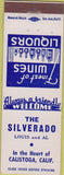 Matchbook Cover - The Silverado Calistoga CA