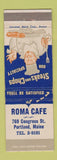 Matchbook Cover - Roma Cafe Portland ME