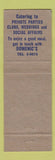 Matchbook Cover - Roma Cafe Portland ME