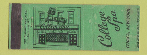 Matchbook Cover - College Spa Ithaca NY WEAR