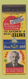 Matchbook Cover - United Loan Jewelry El Paso TX WEAR