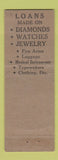 Matchbook Cover - United Loan Jewelry El Paso TX WEAR
