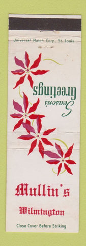 Matchbook Cover - Mullin's Wilmington DE Christmas WEAR