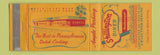 Matchbook Cover - Shillington Diner Reading PA WEAR