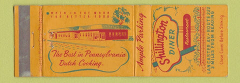 Matchbook Cover - Shillington Diner Reading PA WEAR