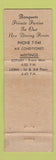 Matchbook Cover - Shillington Diner Reading PA WEAR