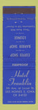 Matchbook Cover - Hotel Franklin Des Moines IA