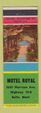 Matchbook Cover - Motel Royal Butte MT