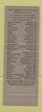 Matchbook Cover - Hotel Abraham Lincoln Reading PA