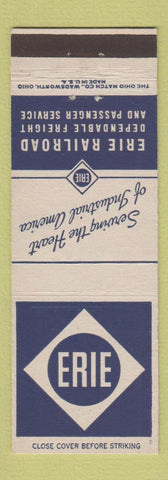 Matchbook Cover - Erie Railroad