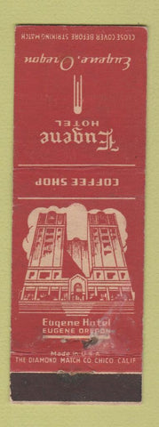 Matchbook Cover - Eugene Hotel Eugene OR WORN