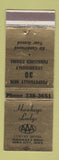 Matchbook Cover - Hawkeye Lodge Iowa City IA