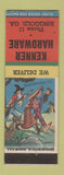 Matchbook Cover - Kenner Hardware Ringgold GA hillbilly low phone #