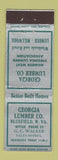 Matchbook Cover - Georgia Lumber Bluefield WV Federal WEAR