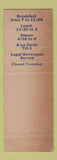 Matchbook Cover - College Spa Ithaca NY WORN TORN