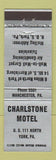 Matchbook Cover - Charlstone Motel York PA