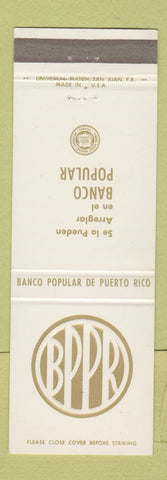 Matchbook Cover - Banco Popular Puerto Rico