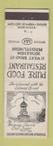 Matchbook Cover - Pure Food Restaurant Bethlehem PA