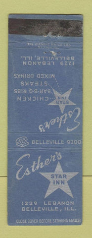 Matchbook Cover - Esther's Star Inn Belleville IL WEAR