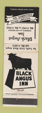 Matchbook Cover - Black Angus Inn Columbus GA WEAR