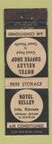 Matchbook Cover - Hotel Kelley Iola KS WEAR