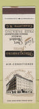 Matchbook Cover - Mecklenburg Hotel Charlotte NC