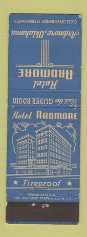 Matchbook Cover - Hotel Ardmore OK