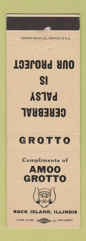 Matchbook Cover - Amoo Grotto Rock Island IL Cerebral Palsy
