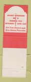 Matchbook Cover - Alamo Plaza Hotel Courts Dallas TX