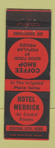 Matchbook Cover - Hotel Merrick Central City NE