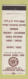 Matchbook Cover - Wagon Wheel Cafe Alamogordo NM