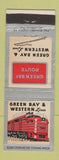 Matchbook Cover - Green Bay and Western Lines Railroad WEAR